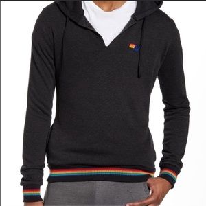 Aviator Nation Rainbow Prism Pullover Hoodie RARE